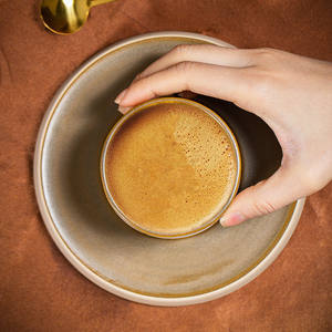 Tasse à café expresso en céramique rustique de style arabe du Moyen-Orient, tasse à eau créative en céramique souvenir avec chameau du désert - Product Image 3