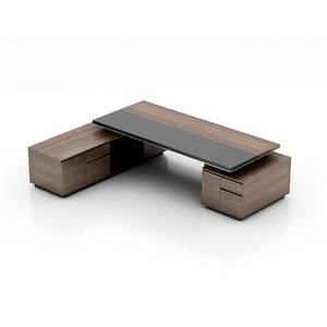 Executive Wooden L Shape <b>Office</b> Desks Modern CEO <b>Office</b> Desk Boss Luxurious <b>Office</b> <b>Table</b> - Product Image 6