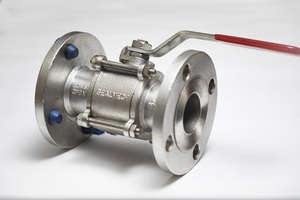 Vanne à boisseau sphérique pleine portée en acier inoxydable 1 pièce CF8 CF8M 150 #   Vanne à levier industrielle à brides BSP NPT 1/4"-4" pour eau, huile et gaz - Product Image 2
