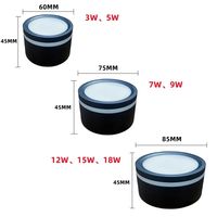 Spot lumineux Led pour salon, chambre à coucher, montage en Surface, plafonnier, 7W, 9W, 12W, 15W, 220V