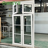 Fenêtre en bois recouvert d'aluminium à haute performance d'isolation thermique pour projet de construction résidentielle de villa de luxe