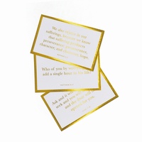 Tarjetas de Invitación de Boda con Impresión en Dorado Personalizadas, Tarjetas de Agradecimiento con Logotipo, Tarjetas de Afirmación, Tarjetas de Tarot con Guía