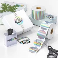 Étiquettes adhésives pour flacons cosmétiques FYM, matériau PET, imperméables, tailles personnalisées, formes personnalisées, code-barres, design en relief