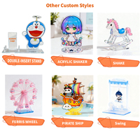 Personalizada holográfica encanto Anime acrílico soporte pantalla figura de dibujos animados Lucite Standee Perspex Anime figuritas coleccionables Props