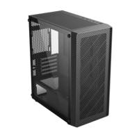 OEM/ODM Micro ATX Mid Tower USB3.0 Boîtier d'ordinateur de jeu Aluminium Verre trempé Cool PC Stand