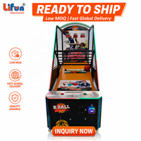 LIFUN Machine de jeu d'arcade de basket-ball de luxe pliable, jeu de tir à monnayeur pour lieux de divertissement