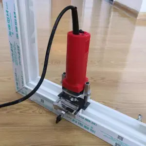 Herramientas Eléctricas de fresado con ranura de agua Upvc, máquina de perforación de ventanas de Pvc