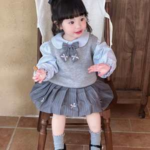 Tongxingyuan Girls Jk Set Spring Outfit Three Piece School Style Cotton Childrens Fashion Clothes - Product Image 4
