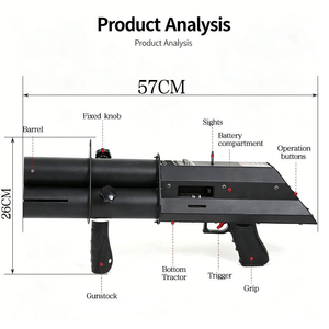 ปืนยิงกระดาษคอนเฟตติไฟฟ้าแบบมือถือสำหรับงานเทศกาล งานแต่งงาน - Product Image 2