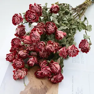 Yunnan Factory 2023 Wholesale extraordinary flowers delivered dry home decor diy dried flower dried roses decorative flowers