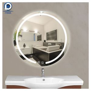 Prima luce all'ingrosso Smart senza cornice illuminata Anti nebbia 24 pollici 600mm con luci Led <span class=keywords><strong>specchio</strong></span> rotondo <span class=keywords><strong>bagno</strong></span> - Product Image 3