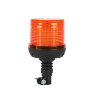Luz de Advertencia LED Azul Verde Ámbar, Luz Estroboscópica de Emergencia, Lámpara Giratoria para Techo, Base de Montaje Flexible