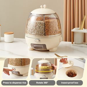 Dispensador de Cereales Giratorio UFORU de Gran Capacidad, Contenedor de Almacenamiento de Granos con Taza Medidora, Contenedor de Arroz - Product Image 2