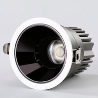 Plafonnier LED encastré 100-240V 7W-20W, dimmable, moderne, IP44, CRI97, en aluminium, pour hôtel, angle de faisceau 15-38°, durée de vie 50000 heures