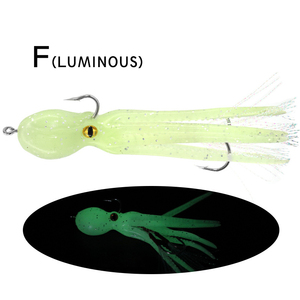 DORISEA 11cm 23g TPE hundimiento suave calamar faldas pulpo señuelo Gancho Doble ayuda gancho para Río lago corriente pesca al por mayor - Product Image 6