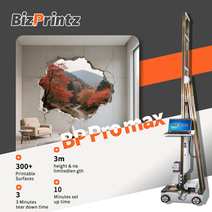 BizPrintz nouvelle Machine d'imprimante murale 3D Jet d'encre UV <span class=keywords><strong>Robot</strong></span> vertical automatique pour panneaux muraux de papier peint - Product Image 1