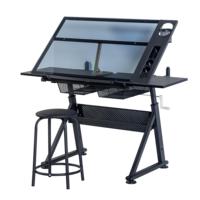 Bureau d'ordinateur réglable en hauteur pour le télétravail, table de dessin économique