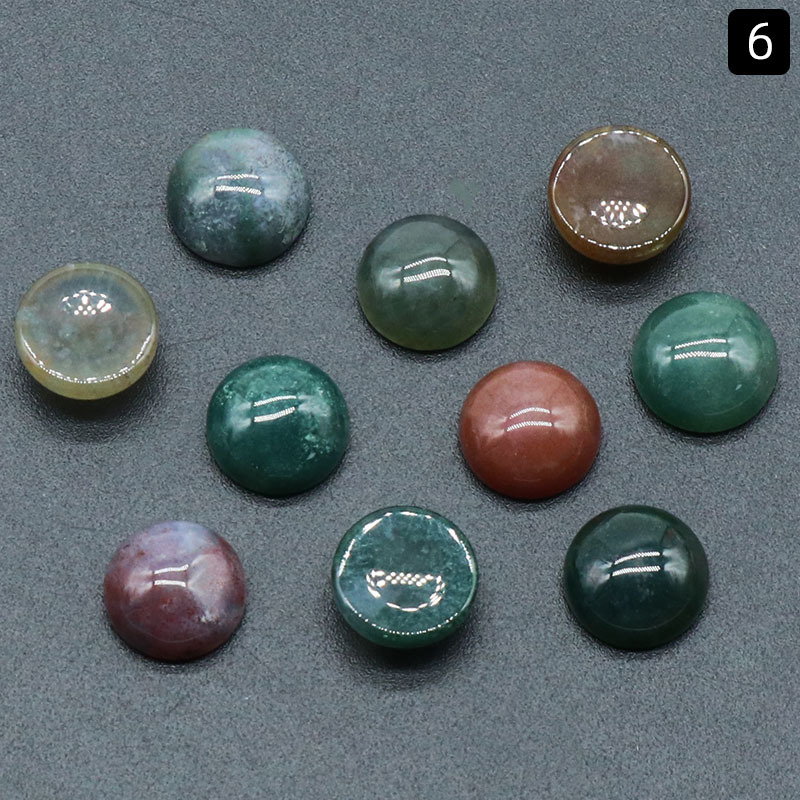 10mm green indian agate