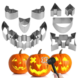 Moule à biscuits en forme de <span class=keywords><strong>citrouille</strong></span> et de chauve-souris pour <span class=keywords><strong>Halloween</strong></span> Moule à biscuits en acier inoxydable pour décoration de gâteaux pour <span class=keywords><strong>Halloween</strong></span> - Product Image 1