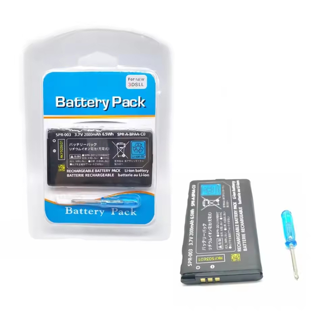 Spr-003 Game Battery Replacement for for N 3.7v 2000mah 6.5wh for 3ds Xl Ll / New 3ds Xl for 3ds Xl Battery Pack Replacement
