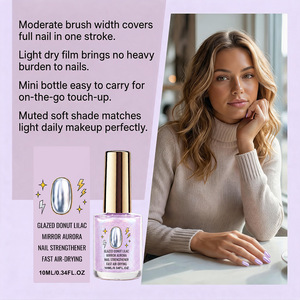 Esmalte de Uñas Morado Claro con Acabado Brillante, Aplicación Suave, Resistente a Rayones, Fácil de Usar en Casa, Superventas Internacional - Product Image 4