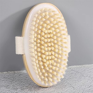 Brosse en sisal 100% naturelle et végétarienne, brosse exfoliante en poils de porc, manche en bambou et bois, pour douche et utilisation à sec, vente en gros fabricant - Product Image 6