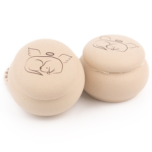 Coral Pet Small Mini Ashes Keepsake Dog <strong>Cat</strong> Animal Porcelain <strong>Urn</strong> Paw Modern Cremation Ashes <strong>Urn</strong> Ash Container Ceramic Pet <strong>Urn</strong> - Product Image 1
