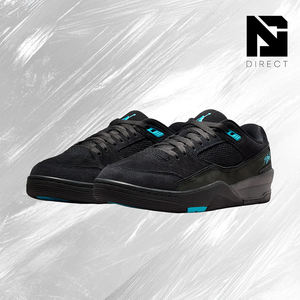 Air Jordan Flight Court 'noir/anthracite/bleu gamma' Chaussures de sport de basket-ball Chaussures décontractées Jordan - Product Image 2