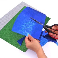 Foska wasserdicht und leicht zu schneiden 250g Holo graphic Effect Design A4 hand gefertigte DIY-Papier blätter für Scrap book Letter Poster Craft