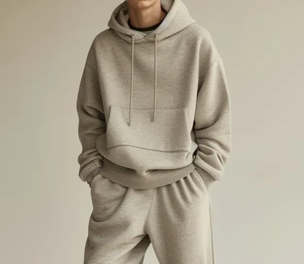 Sudadera con capucha para hombre estilo Streetwear de gran tamaño ropa personalizada con estampado de pantalla sudaderas de lana Sudadera con capucha lisa en blanco para hombre