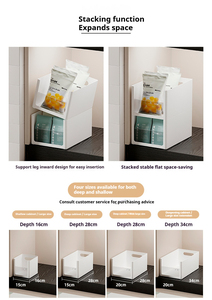 Heavy-Duty trong suốt ngăn kéo tổ chức góc bên phải thiết kế Cà Phê Hộp lưu trữ đa mục đích sử dụng thương mại Nhà Bếp lưu trữ - Product Image 4