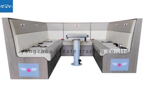 Asiento Cama Plegable de Cuero para Caravana/Autocaravana con Control Eléctrico y Estructura de Acero, Certificado 3C, 1 Año de Garantía - Product Image 2
