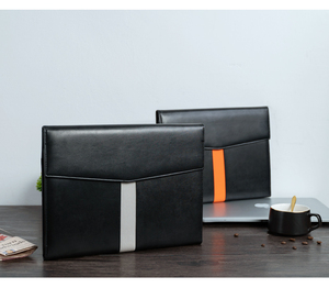 Pasta de Documentos em Forma de Envelope Empresarial Tri-fold em Couro PU com Fecho Magnético - Product Image 3