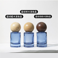 Flacons roll-on en verre coloré de 10 ml pour huiles essentielles et parfums, avec bouchon à vis mat coloré, rechargeables, pour sérum de soin de la peau