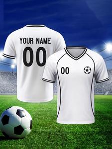 Fußballtrikot-Set für Kinder, Fußballuniform, 100 % Polyester, leicht, atmungsaktiv, schnelltrocknend, Kurzarm, Kinder - Product Image 1