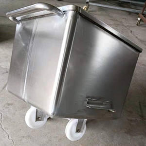 รถเข็นอาหารสแตนเลส304สำหรับการแปรรูปเนื้อสัตว์ยุโรปและ100L 200L เนื้อ - Product Image 4
