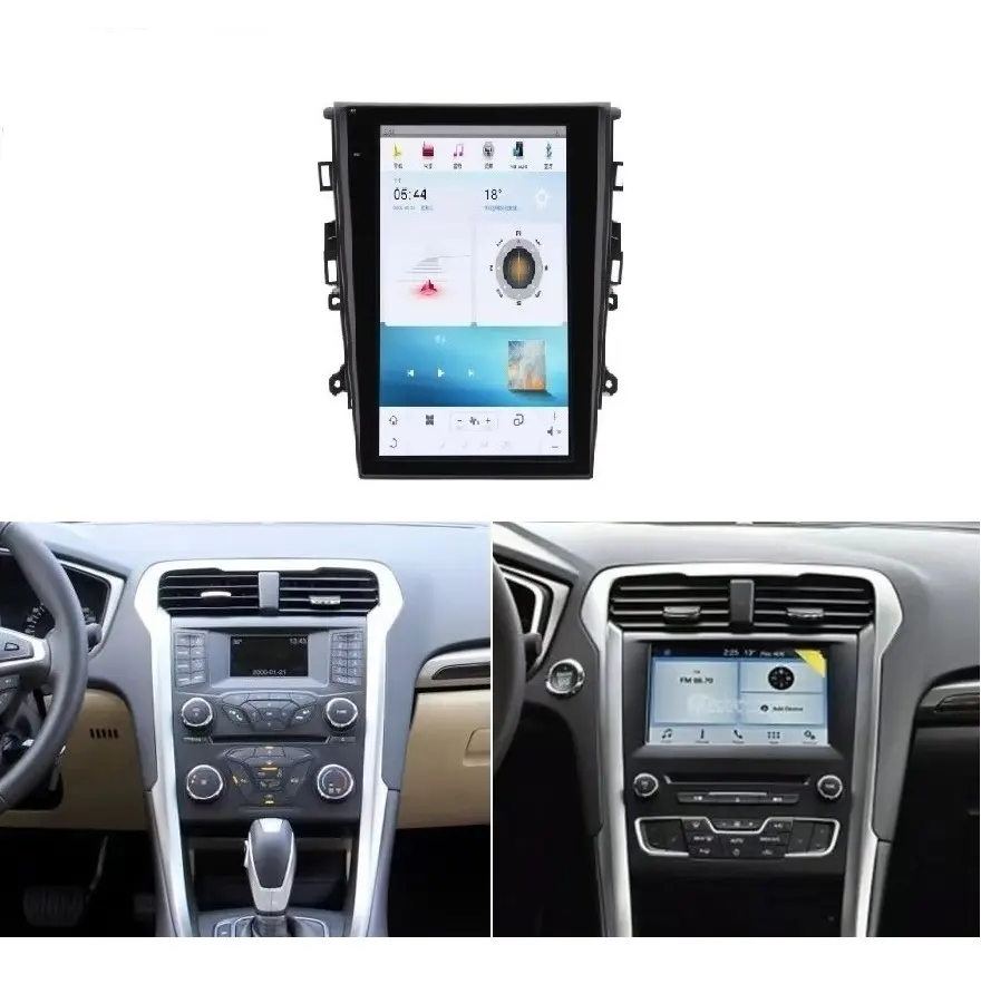 13.6 "Android 11Qualcomm Tesla Screen GPS Navigation for Ford Mondeo Fusion 2013-2019カーラジオマルチメディアプレーヤーカープレイ