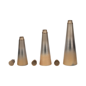 Set di vasi conici in vetro, moderni vasi decorativi per fiori, centrotavola per soggiorno, decorazione per la casa. - Product Image 4