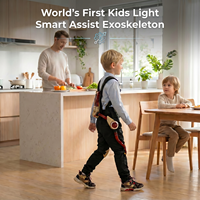 Exosquelette robotisé léger en alliage et tissu laine/cachemire pour membres inférieurs, pour enfants, design réglable/pliable, correction de posture
