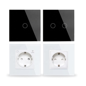 Fábrica Novo Design UE/REINO UNIDO Padrão OEM casa inteligente 110V 220V <span class=keywords><strong>3</strong></span> <span class=keywords><strong>Gang</strong></span> 2Way Luz Led Eletrônica Interruptor de Toque parede - Product Image 1