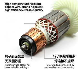 Rotor d'armature de remplacement 1604011252 <span class=keywords><strong>pour</strong></span> meuleuse d'angle <span class=keywords><strong>Bosch</strong></span> GWS20 180 GWS20 230 TWS2000 – Pièces de réparation - Product Image 4