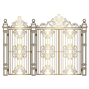 Arco de Seguridad Italiano de Alta Calidad Personalizado, Puerta de Hierro Forjado para Jardín, Cerca para Granja, Enrejado para Diseños de Puertas de Villa - Product Image 4