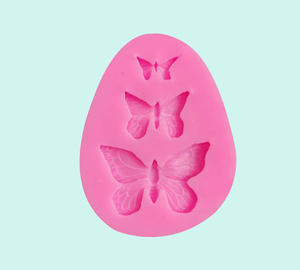 Molde de Silicona Antiadherente para Decoración de Pasteles, con 3 Orificios de Mariposa, para Fondant y <span class=keywords><strong>Arcilla</strong></span> Polimérica - Product Image 6