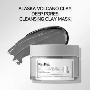 Masque facial en argile volcanique Kiss Kitty Private Label Skin Care, masque en argile pour le visage, nettoyage en profondeur des pores, masques en argile pour le soin du visage - Product Image 3