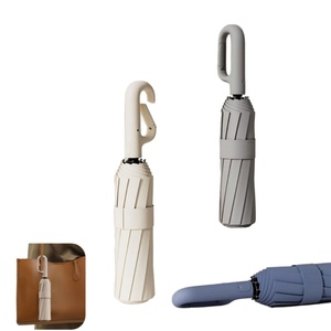 Novelty <b>Automatic</b> Fold <b>Umbrella</b> Ring Buckle Handle Easy Carry High Grade Quality Wholesale Folding <b>Umbrella</b> Made in China - Product Image 1