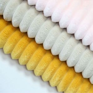 Tissu polaire en flanelle 100 % polyester de couleur unie, vente en gros d'usine, pour couvertures, coussins, textiles de maison, oreillers et chiffons - Product Image 3
