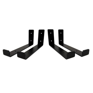 Black Powder Coated Metal Wall <strong>Shelf</strong> <strong>Scaffold</strong> <strong>Board</strong> Bracket - Product Image 4