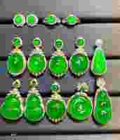 Pendentif en or 18 carats avec diamant, pendentif Bouddha rieur en jadéite de qualité A, collier avec pendentif feuille de jade en or blanc
