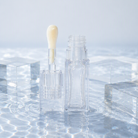 Flacon cosmétique vide en PETG transparent de 5,5 ml avec bouchon à vis pour liquides, illuminateur pour les yeux, blush, gloss à lèvres, huile à lèvres, baume à lèvres