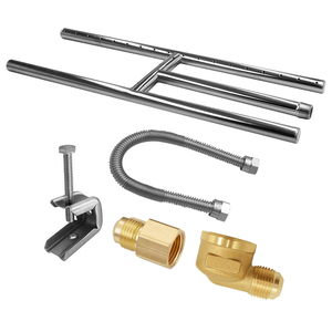 Kit de Quemador en H para Fogatas y Chimeneas de 18 x 6 Pulgadas, Quemador de Acero Inoxidable Serie 304 para <span class=keywords><strong>Propano</strong></span> y <span class=keywords><strong>Gas</strong></span> <span class=keywords><strong>Natural</strong></span> - Product Image 1